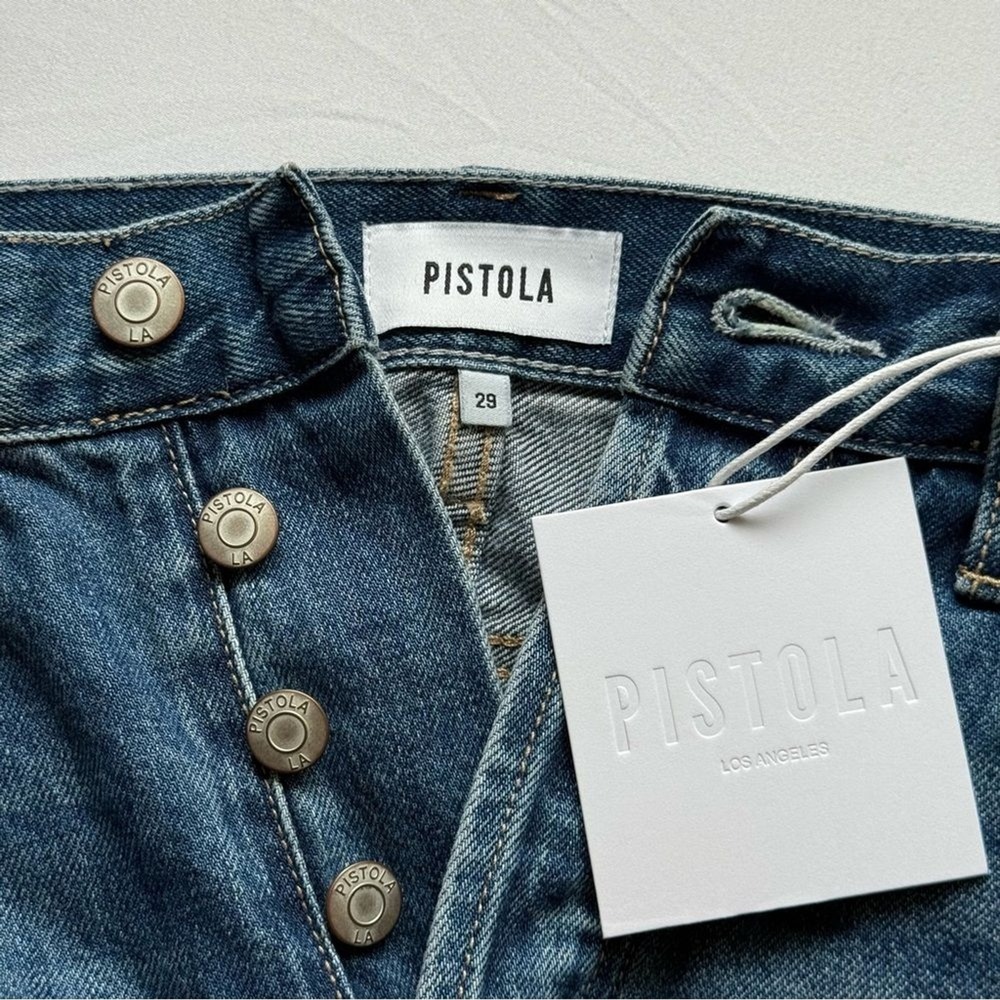 Pistola Denim‎ - Charlie Distressed Straight Ankle Jean | Women's 29 NWT - Picture 3 of 6